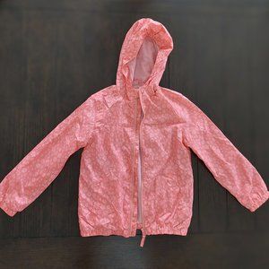 SUNDAY ROSE Girls Size 6 Lightweight and Water Resistant Hooded Rain Jacket